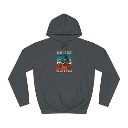 Unisex College Hoodie (Born to Ride)