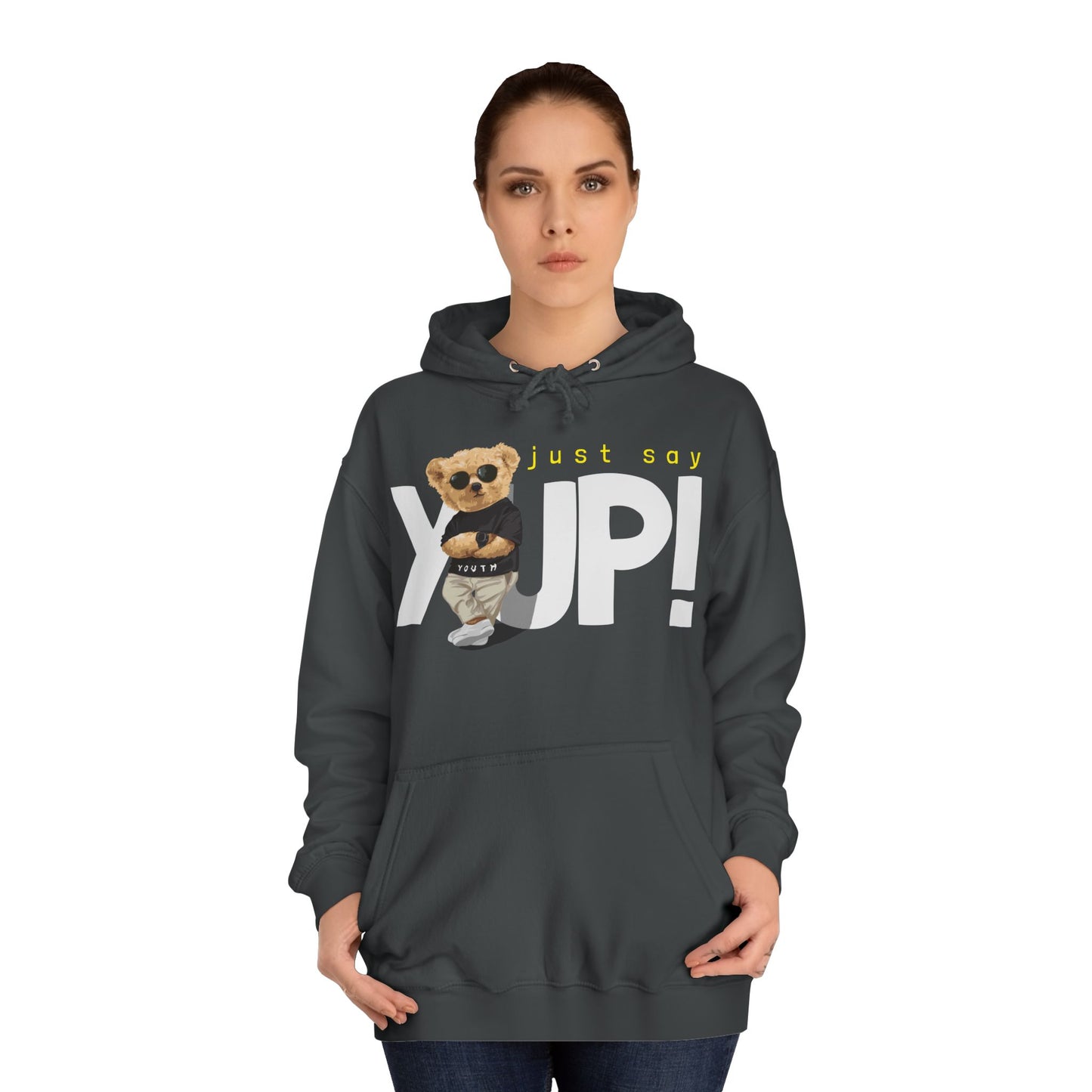 Unisex College Hoodie (Just Say Yup)