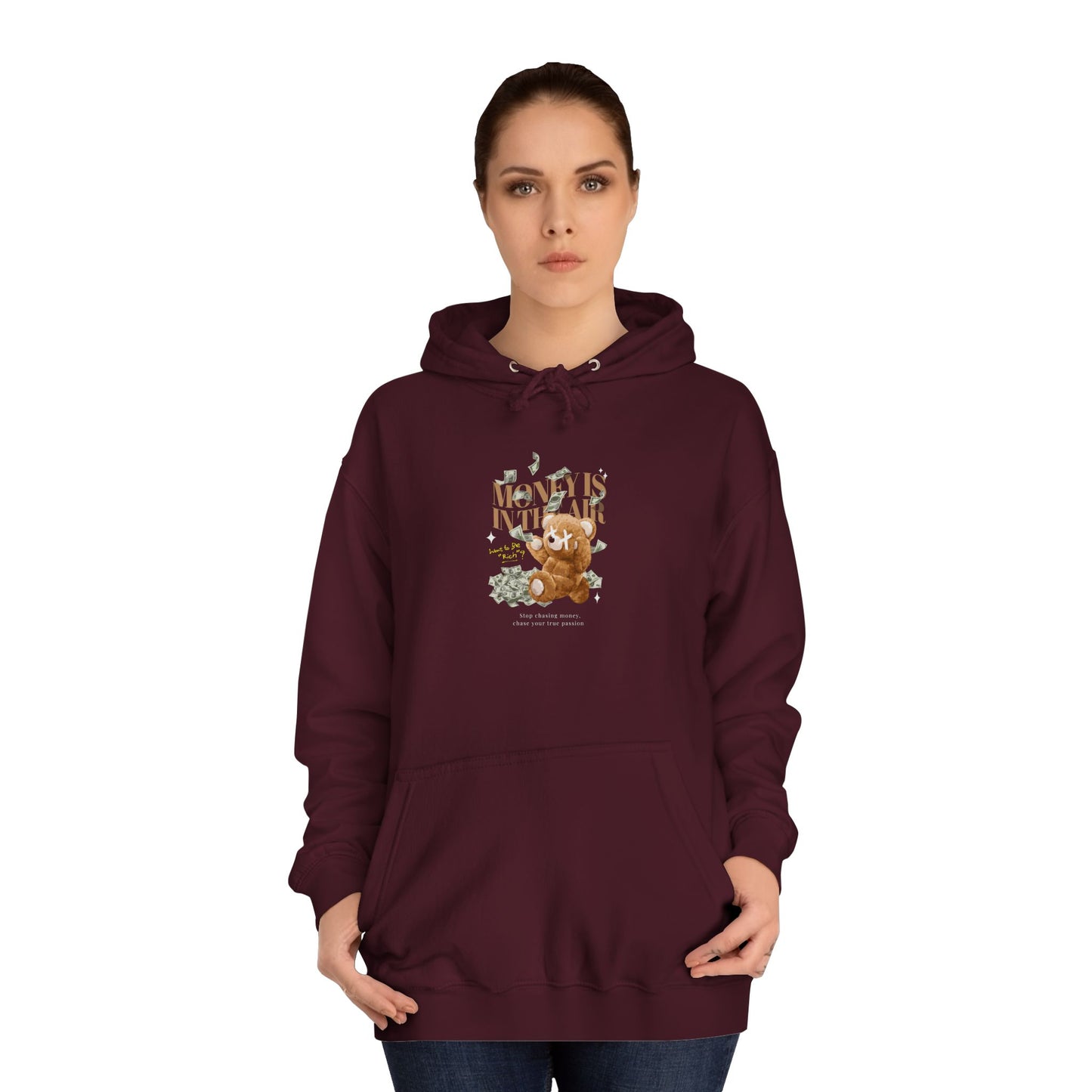 Unisex College Hoodie (Money In The Air)