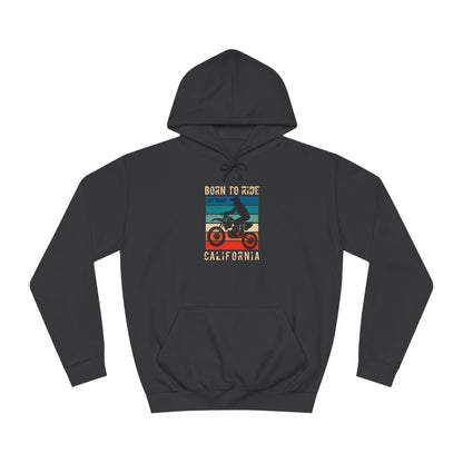 Unisex College Hoodie (Born to Ride)