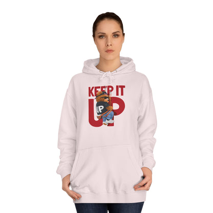 Unisex College Hoodie (Keep It Up)