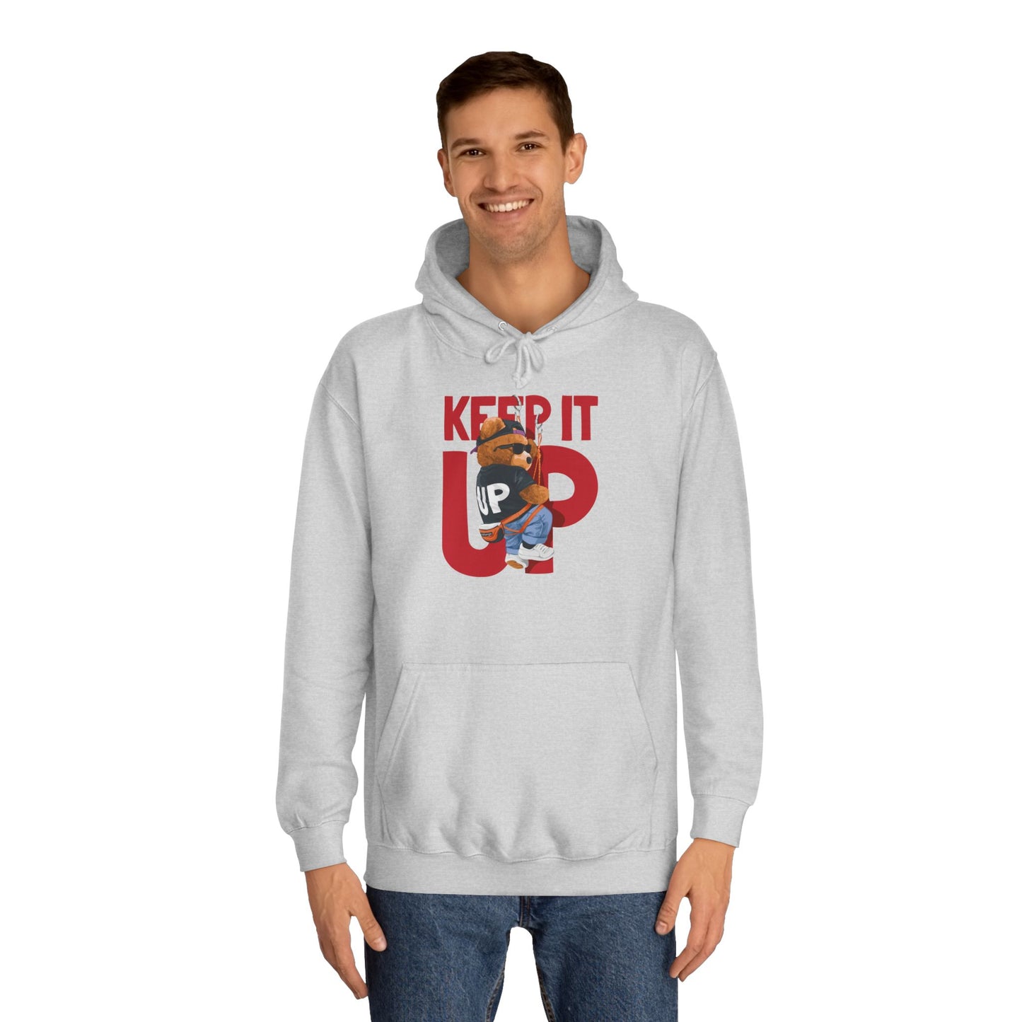 Unisex College Hoodie (Keep It Up)