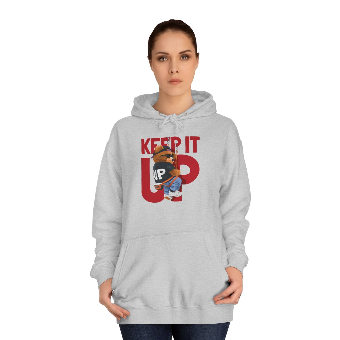 Unisex College Hoodie (Keep It Up)