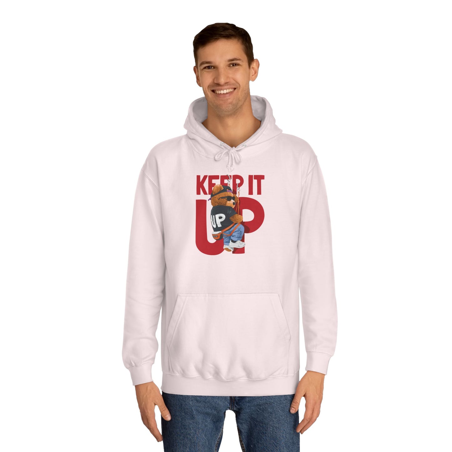 Unisex College Hoodie (Keep It Up)