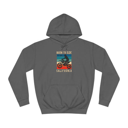 Unisex College Hoodie (Born to Ride)