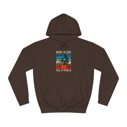 Unisex College Hoodie (Born to Ride)