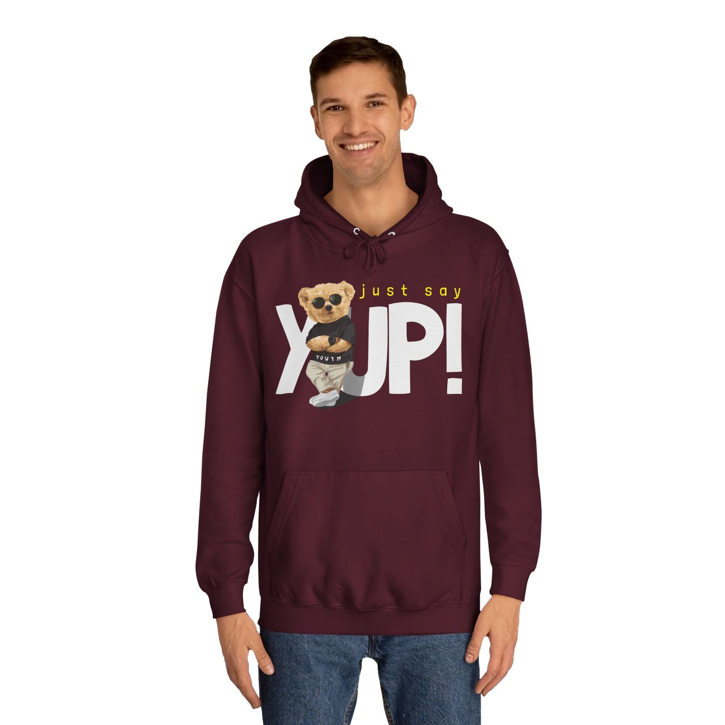 Unisex College Hoodie (Just Say Yup)