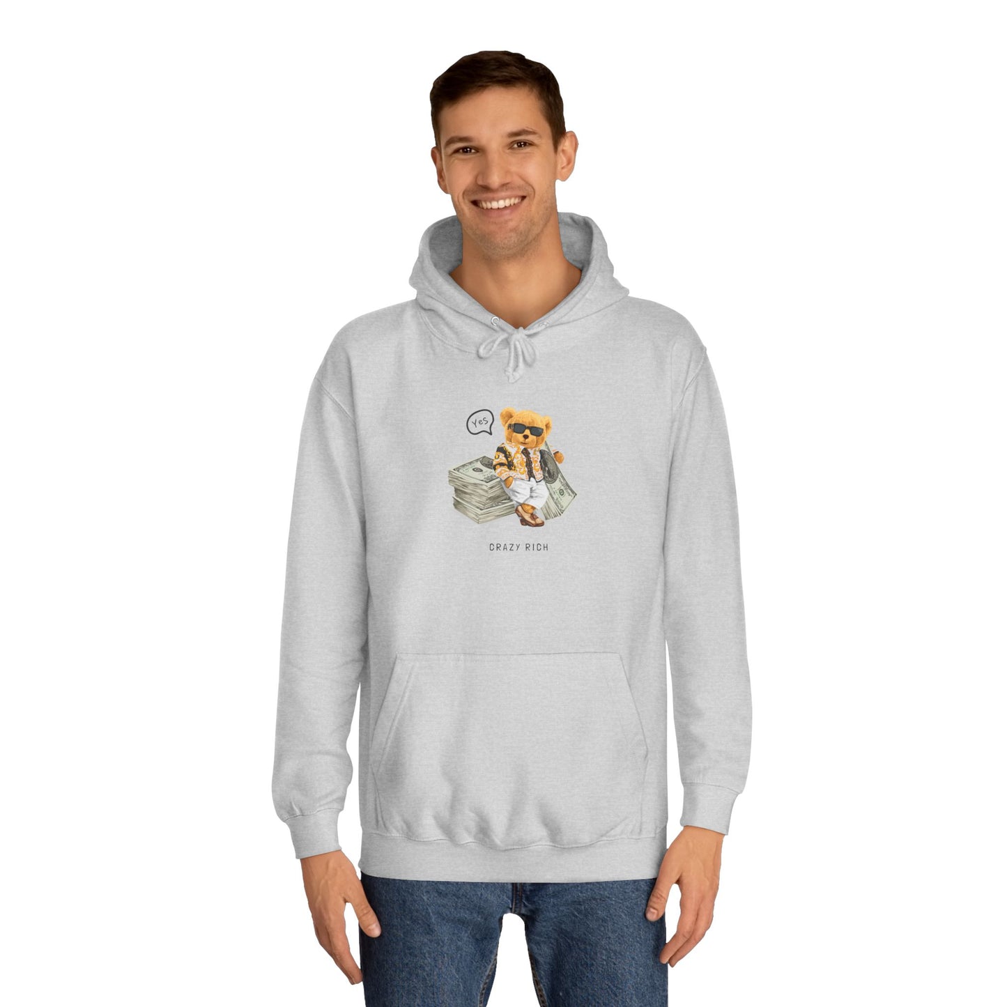 Unisex College Hoodie (Crazy Rich)