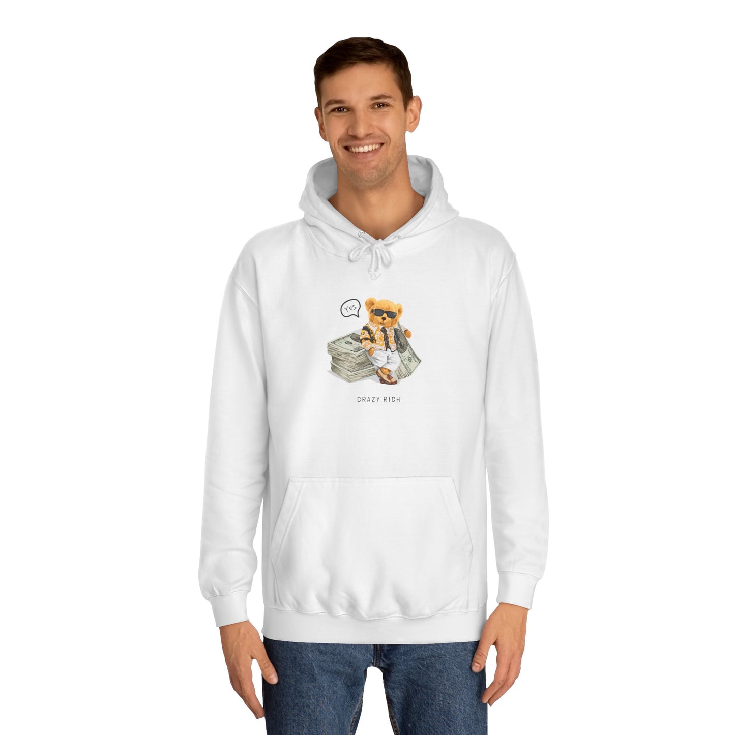 Unisex College Hoodie (Crazy Rich)